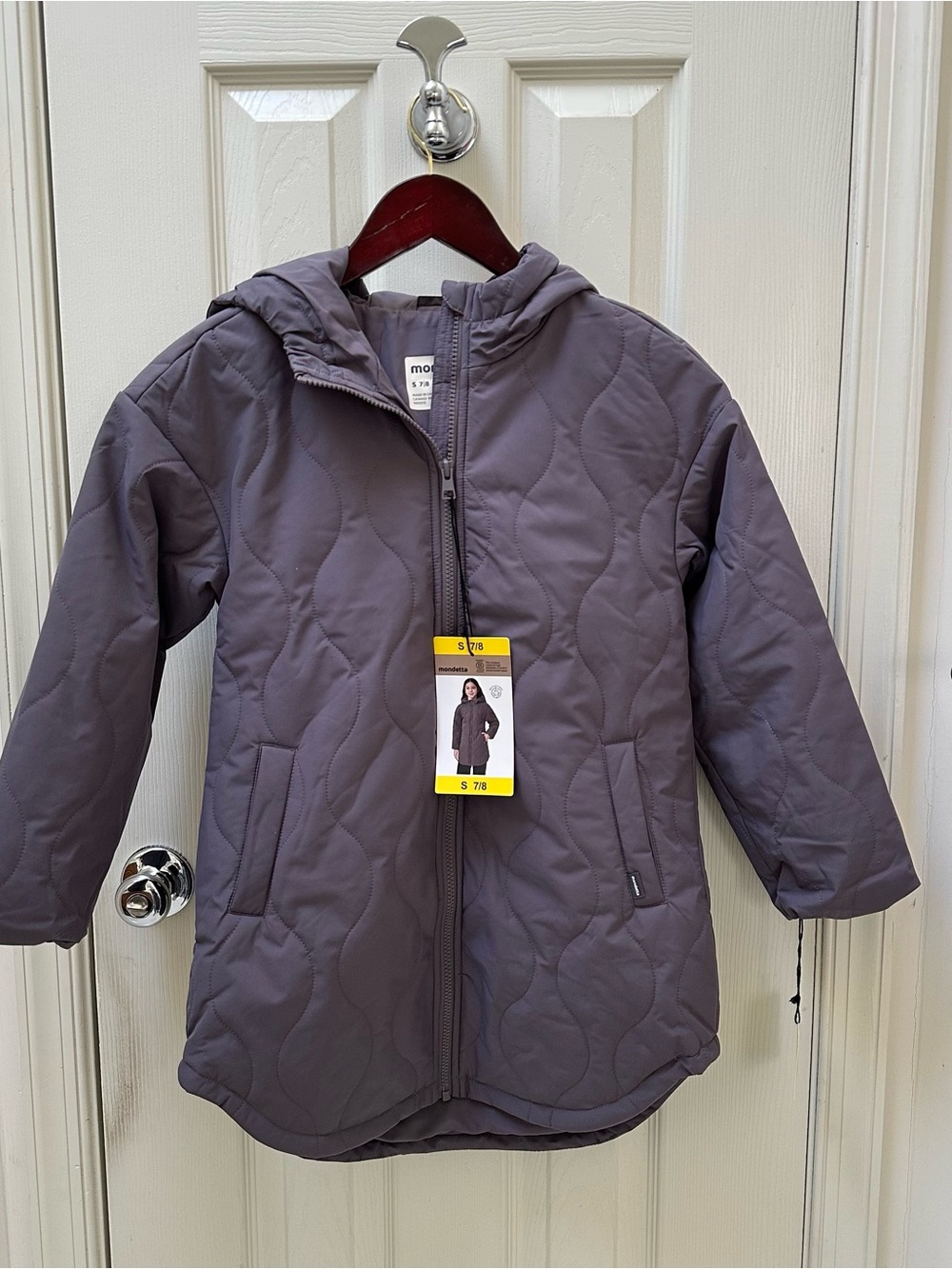 NWT Mondetta Youth Quilted Purple Jacket Size Small